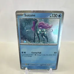 Suicune 026/094 Me02: Phantasmal Flames Rare Holo Basic Pokemon TCG Card Cosmos - Image 1