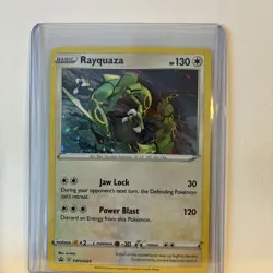 Rayquaza Pokemon TCG Sword And Shield Black Star Promo Holo Card #SWSH029 - Image 2