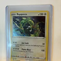 Rayquaza Pokemon TCG Sword And Shield Black Star Promo Holo Card #SWSH029 - Image 3