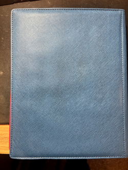 THE DEX BINDER 9 BLUE USED VERY GOOD CONDITION BLUE CARD BINDER - Image 2