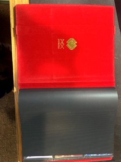 THE DEX BINDER 9 BLUE USED VERY GOOD CONDITION BLUE CARD BINDER - Image 4