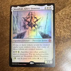 Magic: The Gathering Mondrak, Glory Dominus Mythic White Foil Phyrexia: All Wil… - Image 1