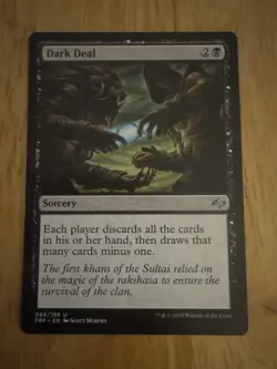 Dark Deal – Fate Reforged – Uncommon – LP – MTG – Wheel Effect / Discard Synergy - Image 1