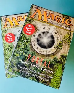 2 Sets Magic The Gathering PORTAL Starter Set (1997) SEALED Free Booster Inside - Image 1