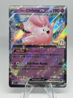 2026 Pokemon TCG Ascended Heroes - Lillies Clefairy EX Double Rare 076/217 NM - Image 1