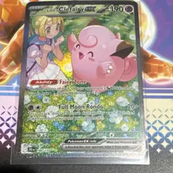 Pokemon Lillie's Clefairy EX 184/159 Journey Together SIR Full Art Ability Card - Image 1