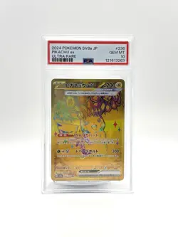 Pokemon Pikachu EX #236 Ultra Rare Japanese Terastal Festival, PSA 10 Gem Mint - Image 1