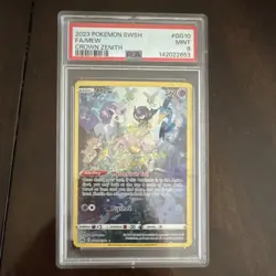 Pokemon Crown Zenith Galarian Gallery Mew GG10 Ultra Rare Holo PSA 9 - Image 1