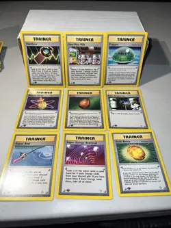 Vintage Pokemon 1st Edition Neo Genesis Trainers Lot Of 11 Near Mint - Image 2