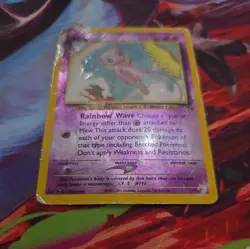 Pokemon TCG Southern Islands 2001 Mew Reverse Holo 1/18 *Some Damage See Pics* - Image 4