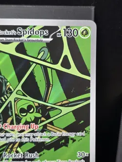 Pokemon Team Rocket's Spidops 187/182 Destined Rivals Illustration Rare Foil NM - Image 4