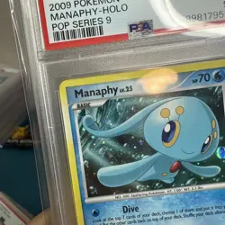 Pokemon POP Series 9 Manaphy Holo PSA 9 Mint Swirl 2009 2/17 🌀 - Image 5