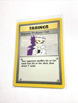 IMPOSTER PROFESSOR OAK - 73/102 - Base - 4th Print - 1999-2000 - Pokemon - EXC - Image 1