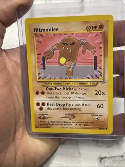 Pokemon TCG Hitmonlee Neo Destiny 42/105 Regular Unlimited Uncommon Vintage NM - Image 1