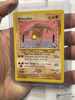 Pokemon TCG Hitmonlee Neo Destiny 42/105 Regular Unlimited Uncommon Vintage NM - Image 2