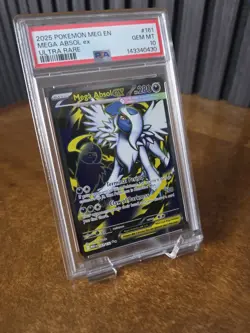 Pokemon Mega Absol ex 161/132 Me01: Mega Evolution Ultra Rare Holo PSA 10 2025 - Image 2