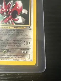 Scizor #33 Black Star Promo WOTC Vintage Pokemon - Image 5