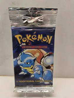 21.13 g Heavy Blastoise Pokemon WOTC Base Set Unlimited Booster Pack 1999 - Image 3