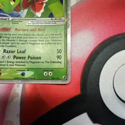 Pokemon Meganium EX Ultra Rare Holo 106/115 Ex Unseen Forces LP/MP - Image 5