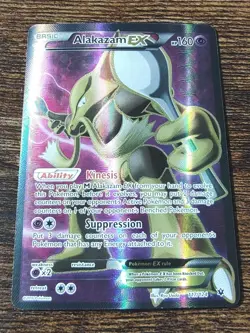Alakazam EX (Full Art) 117/124 Fates Collide Holo Ultra Rare Pokemon MINT - Image 1