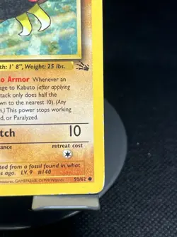 Pokemon TCG Kabuto 50/62 Fossil 1st Edition Regular Rare MP - Image 4