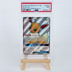 2020 POKEMON SM BLACK STAR PROMO #SM242 EEVEE GX TAG TEAM POWER COLL PSA 9 MINT - Image 1