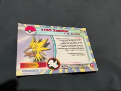 Zapdos #145 Pokemon Topps Chrome - Image 2