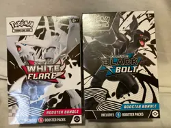 Pokemon TCG Black Bolt & White Flare Booster Bundle Lot of 2 SEALED - Image 1