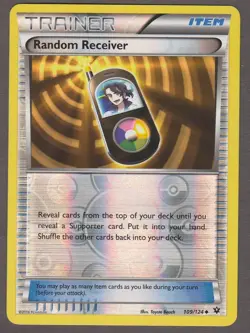 Pokemon Fates Collide Random Receiver 109/124 Reverse Holo Uncommon 2016 LP - Image 1