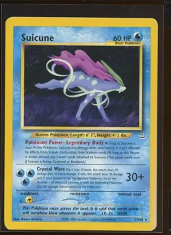 Suicune Non-Holo Rare 27/64 LP Unlimited Neo Revelation Pokemon - Image 1