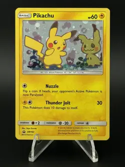 Pokemon Pikachu SM162 Sun And Moon Holo Blister Promo - Image 1