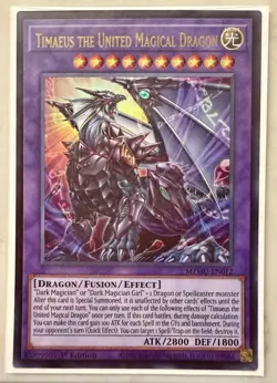 Yugioh! 1x Timaeus the United Magical Dragon MZMU-EN012 Ultra Rare 1st Ed NM - Image 1