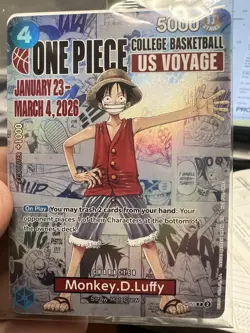 Bandai Monkey.D.Luffy P-055 One Piece CCG Promo Holo Card Promotion 2026 - Image 1
