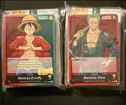 One Piece TCG Op01 Zoro And Luffy Demo Decks Not For Sale Sealed OP01 - Image 1