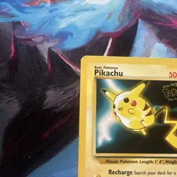 Pikachu #4 Black Star Promo Pokemon Card First Movie WB STAMP WOTC 1999 LP/VG - Image 5