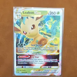Pokemon Leafeon VSTAR SWSH195 Promo Sword & Shield Holo Pokemon TCG Card - Image 1