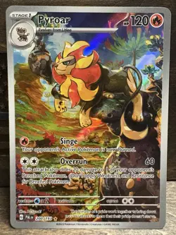 Pyroar Paldea Evolved Illustration Rare 200/193 Pokemon Card Full Art Fire Type - Image 1