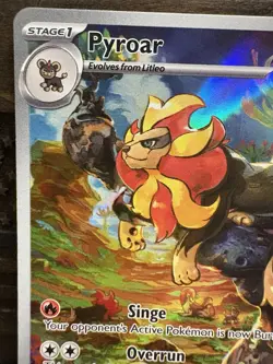 Pyroar Paldea Evolved Illustration Rare 200/193 Pokemon Card Full Art Fire Type - Image 2