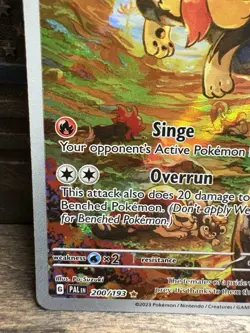 Pyroar Paldea Evolved Illustration Rare 200/193 Pokemon Card Full Art Fire Type - Image 3