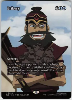 MTG Bribery Borderless Normal NM Avatar: The Last Airbender Magic 10 - Image 1