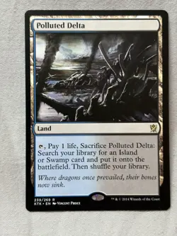 Mtg Polluted Delta Khans of Tarkir Regular #239 Mint NP - Image 1