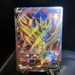 Pokemon Zamazenta V (Full Art) 196/202 Sword & Shield Base Set Pokemon TCG Card - Image 1