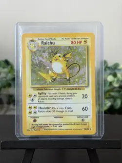Pokemon TCG Raichu Base Set 14/102 Holo 1999-2000 Wizards Base Set Holo Rare - Image 1