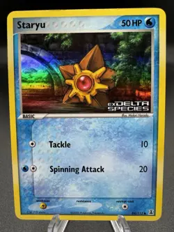 Pokemon TCG Staryu 84/113 ex Delta Species Reverse Holo Stamped MP - Image 1
