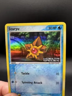 Pokemon TCG Staryu 84/113 ex Delta Species Reverse Holo Stamped MP - Image 3