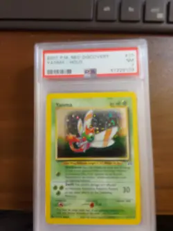 2001 Pocket Monsters Neo Discovery Yanma Holo #17 Graded PSA 7 NM - Image 1