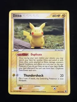 Pokemon TCG - Ditto (Pikachu) 63/113 - EX Delta Species - GEM MINT CONDITION - Image 1