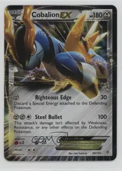 Cobalion EX Pokemon Black & White Plasma Storm #93 - Image 1