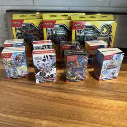 Pokemon Prismatic Surging Booster Bundle Lot Of 8 + 3 Pokemon Day 2026 🔥🔥 - Image 1