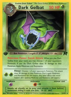 *1st Edition* DARK GOLBAT #24 2000 POKEMON Team Rocket *NM/M - Image 1